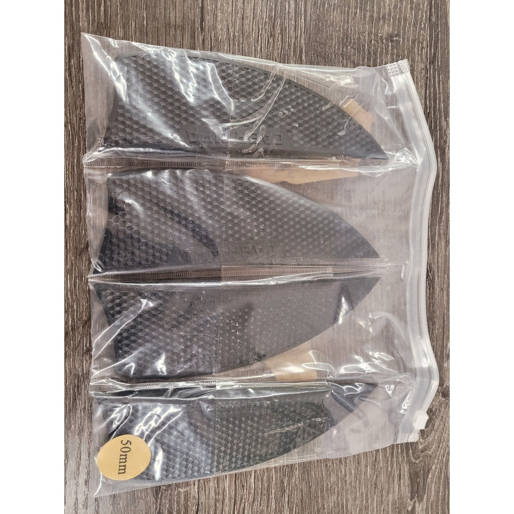 Cabrinha Kiteboard Fins 50mm Set of 4 Twintip Carbon Look Textured Composite NEW